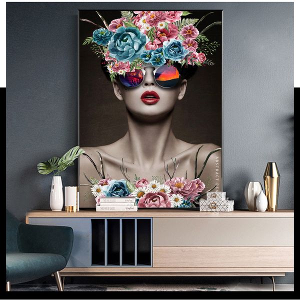 abstract beauty wall art modern girl with glass flowers canvas paintings pop art wall art for living room home decor (no frame
abstract beauty wall art modern girl with glass flowers canvas paintings pop art wall art for living room home decor (no frame