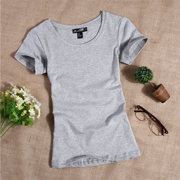 2020 new womens designer t shirts short-sleeved slim solid color simple solid color women's t-shirt women designer clothes, White
2020 new womens designer t shirts short-sleeved slim solid color simple solid color women's t-shirt women designer clothes, White
