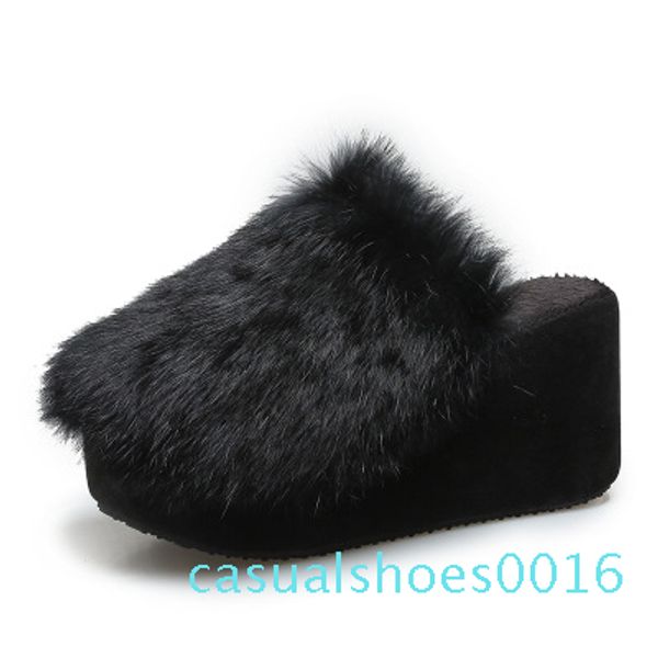 2020 winter new casual wild thick bottom warm cotton slippers word plus velvet slope with female slippers c16, Black
2020 winter new casual wild thick bottom warm cotton slippers word plus velvet slope with female slippers c16, Black