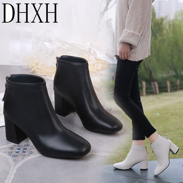 dhxh 2020 ladies autumn boots flat leather boots women's round toe children wedge zipper women's, Black
dhxh 2020 ladies autumn boots flat leather boots women's round toe children wedge zipper women's, Black