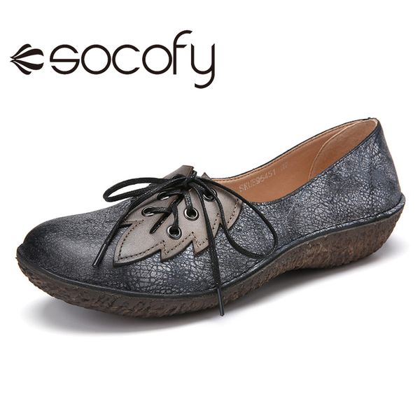 socofy women vintage style loafers shoes handmade soft leather dyeing cracks lace up round toe casual outdoor flat shoes 2020, Black
socofy women vintage style loafers shoes handmade soft leather dyeing cracks lace up round toe casual outdoor flat shoes 2020, Black