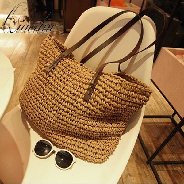 qiaoduo women shoulder bag summer beach bag rattan handmade knitted straw large capacity bags women shoulder bohemia new
qiaoduo women shoulder bag summer beach bag rattan handmade knitted straw large capacity bags women shoulder bohemia new