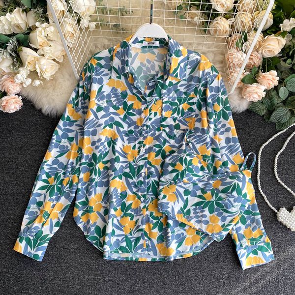 2020 autumn new retro fashion printing lapel long sleeve pocket loose and plus-sized slim casual shirt women's blouse n387, White
2020 autumn new retro fashion printing lapel long sleeve pocket loose and plus-sized slim casual shirt women's blouse n387, White