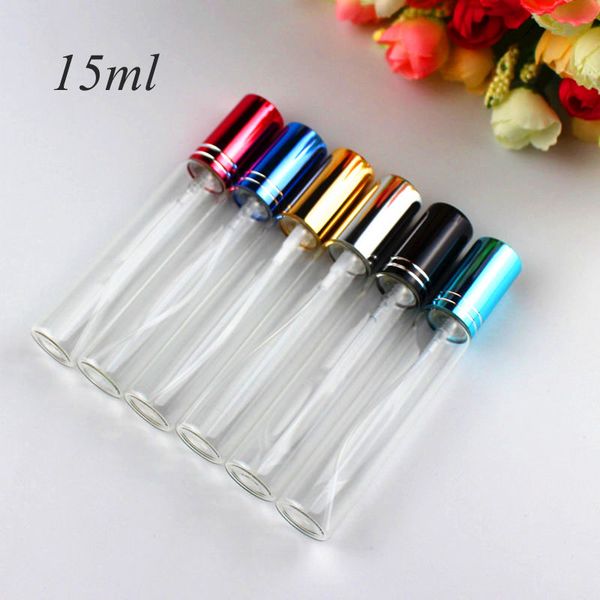 storage bottles & jars 5pcs/pack 15ml thin glass perfume bottle refillable sample test vials clear spray tube travel
storage bottles & jars 5pcs/pack 15ml thin glass perfume bottle refillable sample test vials clear spray tube travel