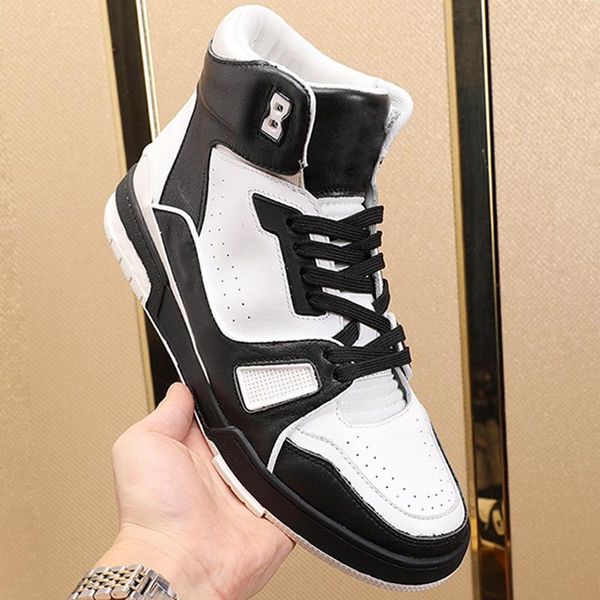 trainer sneaker mid -men 's shoes fashion luxury autumn and winter breathable vintage footwears lace -up sports men shoes drop shi, Black
trainer sneaker mid -men 's shoes fashion luxury autumn and winter breathable vintage footwears lace -up sports men shoes drop shi, Black
