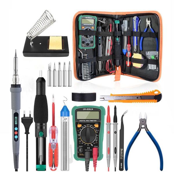 60w 110v 220v electric soldering iron kit adjustable temperature soldering station iron stand desoldeirng pump welding tools
60w 110v 220v electric soldering iron kit adjustable temperature soldering station iron stand desoldeirng pump welding tools