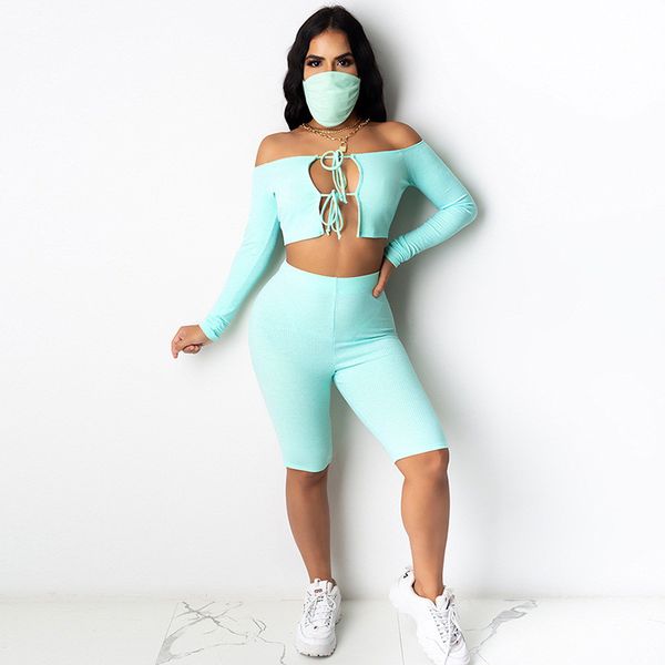 new women's summer two-piece suit, strapless long-sleeved ribbed self-tie and elastic high-waist shorts casual wear suit, Gray
new women's summer two-piece suit, strapless long-sleeved ribbed self-tie and elastic high-waist shorts casual wear suit, Gray