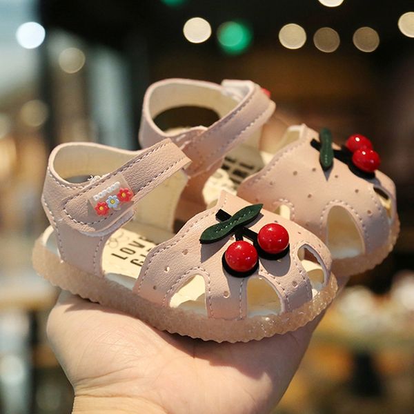 women's new baby soft sandals children children's small cherry baby shoes girls baotou sandals children's shoes, Black;red
women's new baby soft sandals children children's small cherry baby shoes girls baotou sandals children's shoes, Black;red