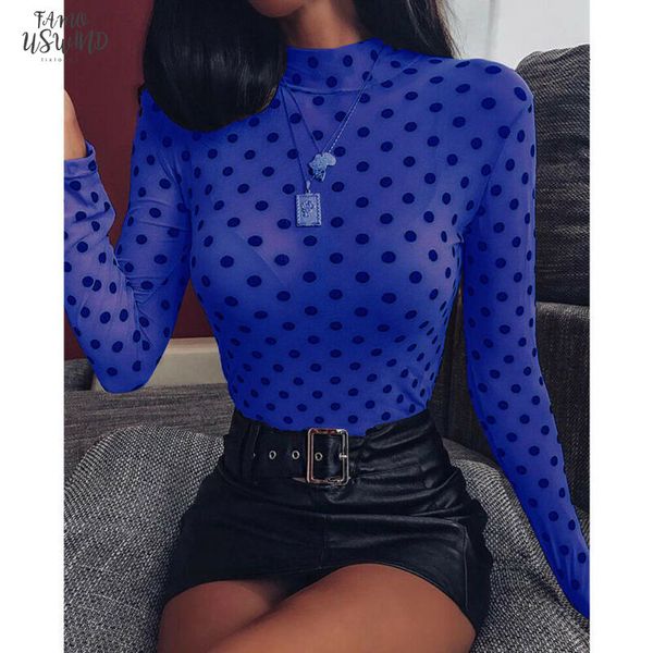 womens sheer mesh tee casual t shirts lady long sleeve turtleneck t shirt dots slim clubwear tshirt, White
womens sheer mesh tee casual t shirts lady long sleeve turtleneck t shirt dots slim clubwear tshirt, White