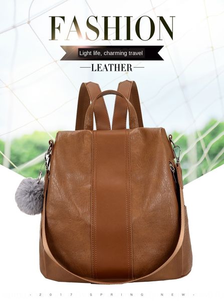 new fashion korean all-match large capacity anti-theft leisure bag backpack backpack soft leather casual bag
new fashion korean all-match large capacity anti-theft leisure bag backpack backpack soft leather casual bag