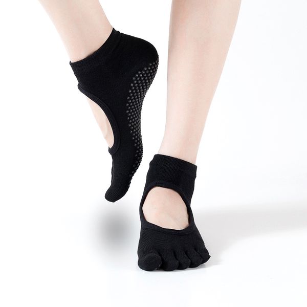 sports socks women's yoga women dance slipper trampoline non-slip silicone pilates ballet good grip five-finger toe sock, Black
sports socks women's yoga women dance slipper trampoline non-slip silicone pilates ballet good grip five-finger toe sock, Black