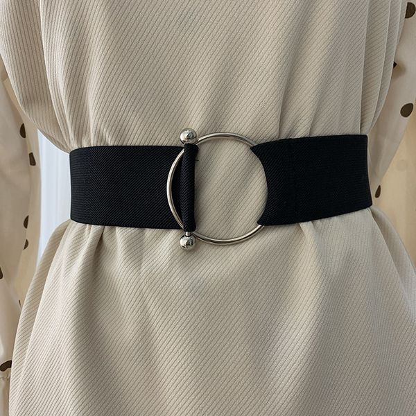 belts for women black simple waist elastic ladies band round buckle decoration coat sweater fashion dress rice white, Black;brown
belts for women black simple waist elastic ladies band round buckle decoration coat sweater fashion dress rice white, Black;brown