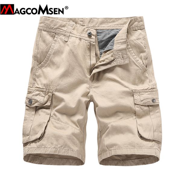 magcomsen men cotton shorts summer tactical cargo shorts casual multi-pocket loose knee length work hike for man, White;black
magcomsen men cotton shorts summer tactical cargo shorts casual multi-pocket loose knee length work hike for man, White;black
