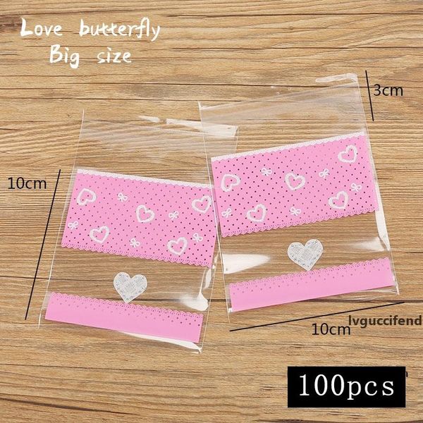 100pcs/lot cookies bag pink white transparent love homemade handmade snack packaging party candy wrapper bag 10x10
100pcs/lot cookies bag pink white transparent love homemade handmade snack packaging party candy wrapper bag 10x10