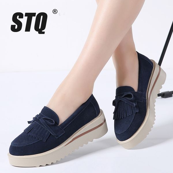 stq 2020 winter women flats shoes women tassel platform shoes leather suede casual slip on flats creepers footwear 2859, Black
stq 2020 winter women flats shoes women tassel platform shoes leather suede casual slip on flats creepers footwear 2859, Black