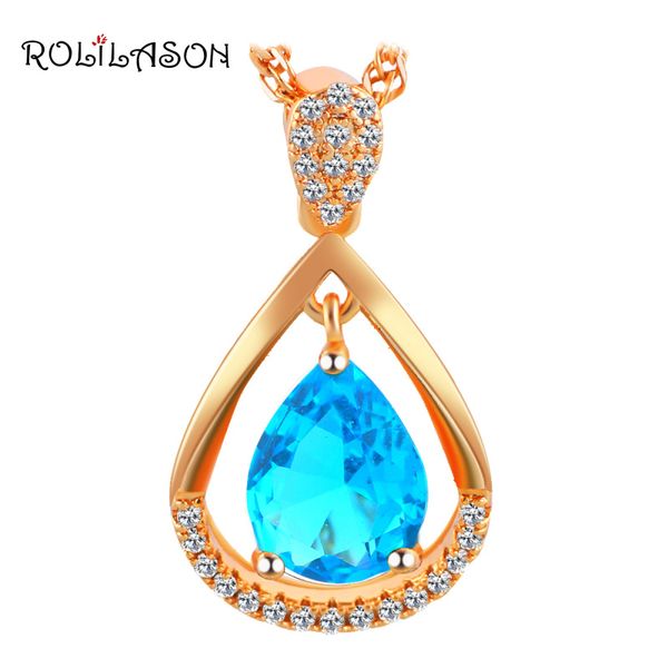 rolilason for women party fashion jewelty pendant gold tone blue zircon sell lns633, Silver
rolilason for women party fashion jewelty pendant gold tone blue zircon sell lns633, Silver