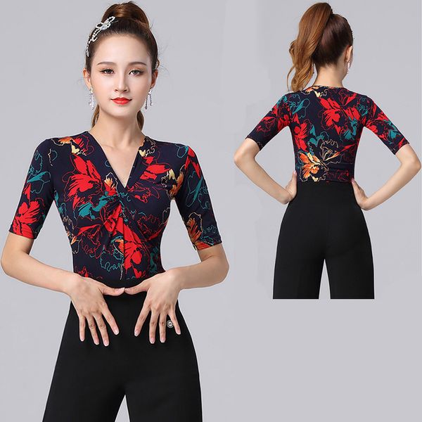new ballroom latin dance v-neck salsa rumba chacha performance practice costume for women, Black;red
new ballroom latin dance v-neck salsa rumba chacha performance practice costume for women, Black;red