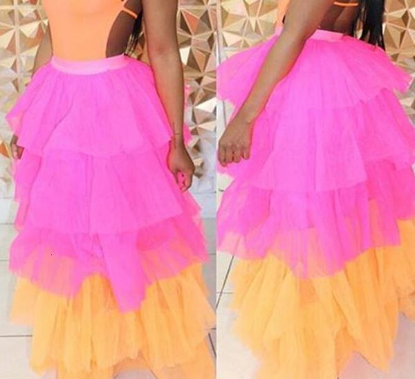 fashion women multicolored mesh cake skirts ruffles tiered a line high waist ankle length girl skirt summer autumn wear, Black
fashion women multicolored mesh cake skirts ruffles tiered a line high waist ankle length girl skirt summer autumn wear, Black