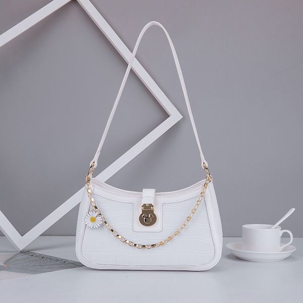 french niche medieval french 2020 crocodile pattern new women's hand fashionable underarm hand shoulder bag shoulder bag bag, White
french niche medieval french 2020 crocodile pattern new women's hand fashionable underarm hand shoulder bag shoulder bag bag, White