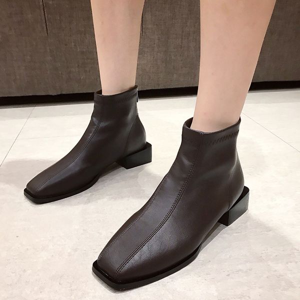 women's rubber boots round toe booties woman 2020 low heel winter footwear shoes boots-women zipper luxury designer rain autumn, Black
women's rubber boots round toe booties woman 2020 low heel winter footwear shoes boots-women zipper luxury designer rain autumn, Black