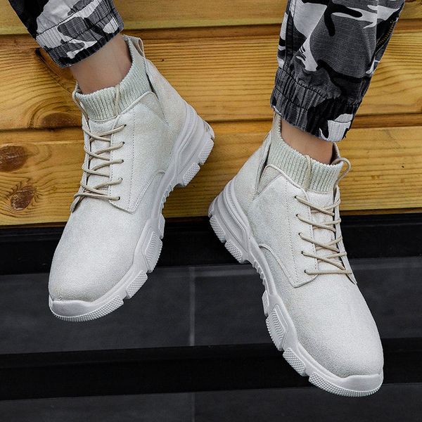 new men's high-boots wear-resistant sneakers krasovki mocassin large size men's casual shoes chaussures pour hommes, Black
new men's high-boots wear-resistant sneakers krasovki mocassin large size men's casual shoes chaussures pour hommes, Black