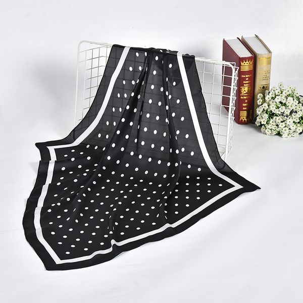 women polka dot printed soft multifunctional hankerchief foulard femme muslim hijab wrap bandana imitated silk square head scarf, Blue;gray
women polka dot printed soft multifunctional hankerchief foulard femme muslim hijab wrap bandana imitated silk square head scarf, Blue;gray