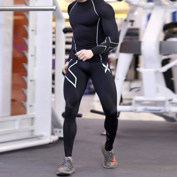 sports summer leisure men's fitness suit men's compression suit quick-drying running tight training sportswear sportswear, White;black
sports summer leisure men's fitness suit men's compression suit quick-drying running tight training sportswear sportswear, White;black