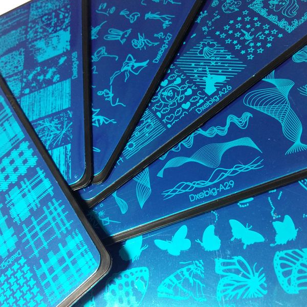 6pcs abstract art butterfly lines stripes checks design nail art stamping plate stamp full french image transfer polish print template new, White
6pcs abstract art butterfly lines stripes checks design nail art stamping plate stamp full french image transfer polish print template new, White