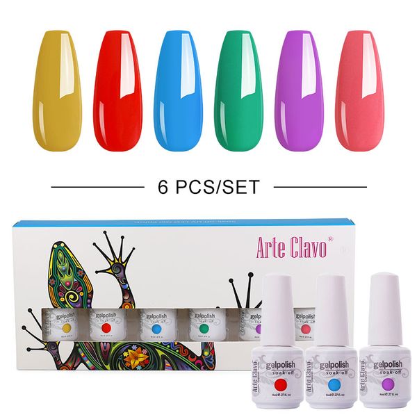 arte clavo nail gel polish set 6 pcs 8ml gift box kit uv led soak off lacquer varnish all for manicure nail art diy decoration, Red;pink
arte clavo nail gel polish set 6 pcs 8ml gift box kit uv led soak off lacquer varnish all for manicure nail art diy decoration, Red;pink