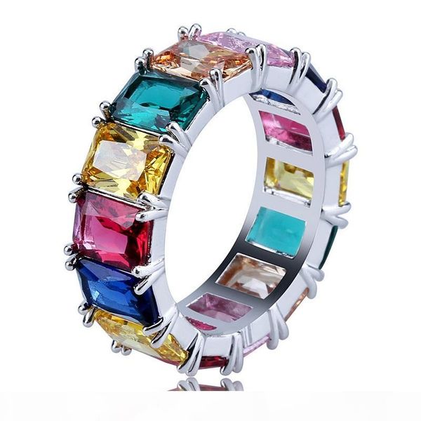 mens hip hop iced out rings jewelry 2018 new fashion gold rainbow ring colorful diamond ring, Silver
mens hip hop iced out rings jewelry 2018 new fashion gold rainbow ring colorful diamond ring, Silver