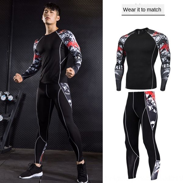 g7486 new printed sports tight suit basketball and trousers men's long-sleeved trousers quick-drying basketball stretch running outdoor, White;black
g7486 new printed sports tight suit basketball and trousers men's long-sleeved trousers quick-drying basketball stretch running outdoor, White;black