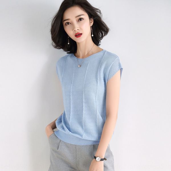 2020 летний новый свободный t- вагонка вертикальный тонкий лед шелк t- шелк рубашка с коротким рукавом трикотажные рубашки для женщин, White
2020 летний новый свободный t- вагонка вертикальный тонкий лед шелк t- шелк рубашка с коротким рукавом трикотажные рубашки для женщин, White