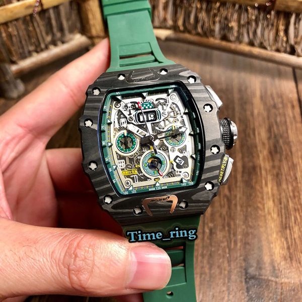 edition rm11-03 skeleton calendar dial carbon fiber case japan miyota automatic movement rm11-03 mens watch rubber strap sport watches, Slivery;brown
edition rm11-03 skeleton calendar dial carbon fiber case japan miyota automatic movement rm11-03 mens watch rubber strap sport watches, Slivery;brown