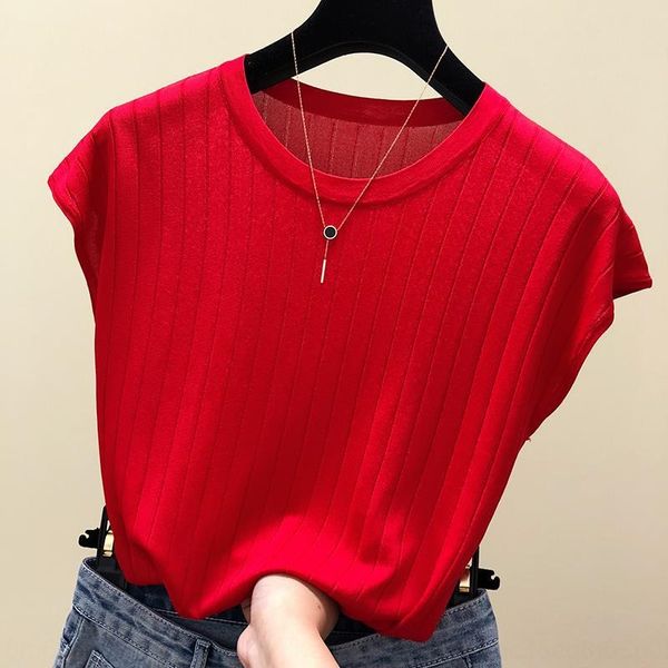 spring and summer simple knitwear t- knitted shirt round neck blouse loose thin ice silk knitwear short sleeve t-shirt for women, White;black
spring and summer simple knitwear t- knitted shirt round neck blouse loose thin ice silk knitwear short sleeve t-shirt for women, White;black