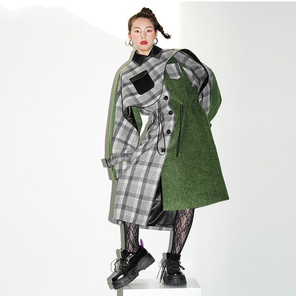 sondr europe women woolen coat wild casual fashion plaid winter new 2020 ladies woolen coats asymmetric women clothing, Black
sondr europe women woolen coat wild casual fashion plaid winter new 2020 ladies woolen coats asymmetric women clothing, Black
