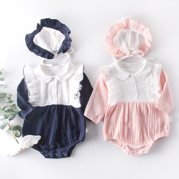 2020 new spring baby bodysuits newborn jumpsuit+hat korean japan style infant girls bodysuits long sleeve baby girls clothes, Blue
2020 new spring baby bodysuits newborn jumpsuit+hat korean japan style infant girls bodysuits long sleeve baby girls clothes, Blue