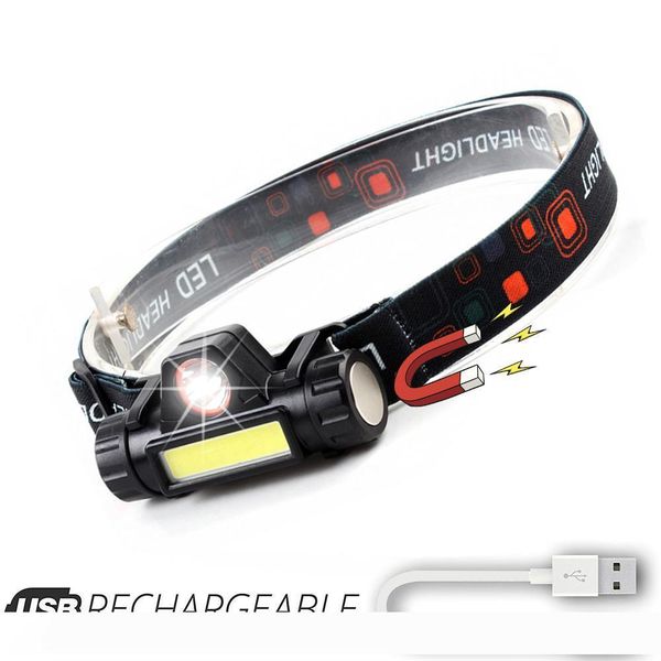 LED Rechargeable Headlamp XPE+COB Work Light 2 lighting modes With tail magnet Detachable headlight For camping, adventure
LED Rechargeable Headlamp XPE+COB Work Light 2 lighting modes With tail magnet Detachable headlight For camping, adventure