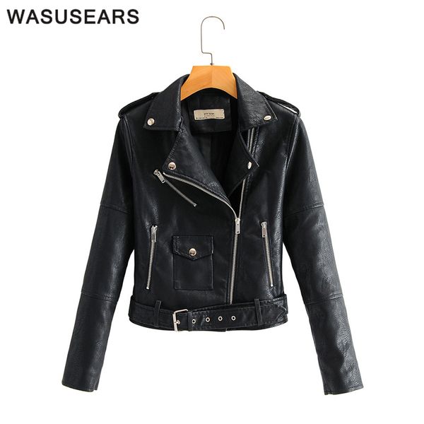 women's leather & faux punk jacket korean style biker women plus size black oversized jackets with zipper
women's leather & faux punk jacket korean style biker women plus size black oversized jackets with zipper