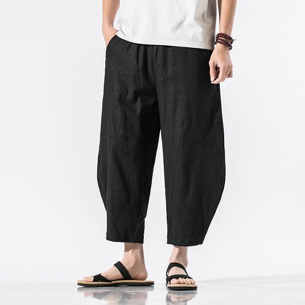 dropshipping men harajuku harem pants 2020 mens summer cotton linen joggers pants male vintage chinese style sweatpants fashions, Black
dropshipping men harajuku harem pants 2020 mens summer cotton linen joggers pants male vintage chinese style sweatpants fashions, Black