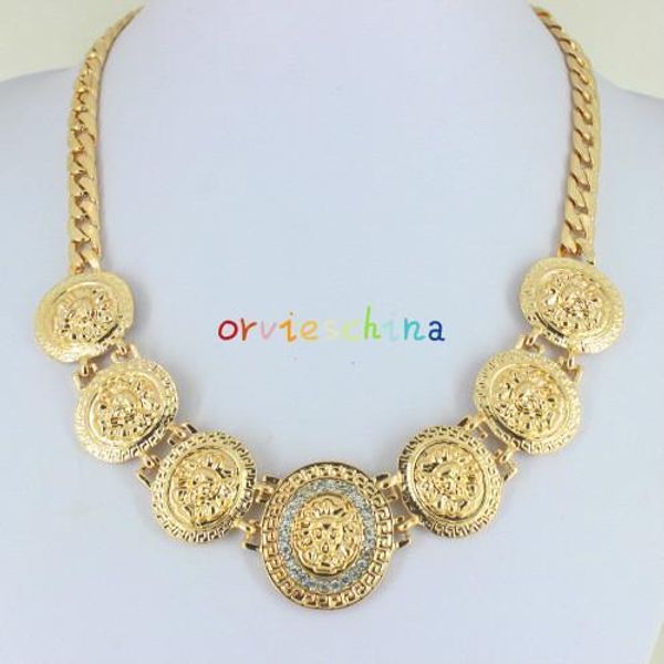 2020 designer european and american fashion retro necklace alloy female beauty head clavicle chain pendant jewelry, Black
2020 designer european and american fashion retro necklace alloy female beauty head clavicle chain pendant jewelry, Black