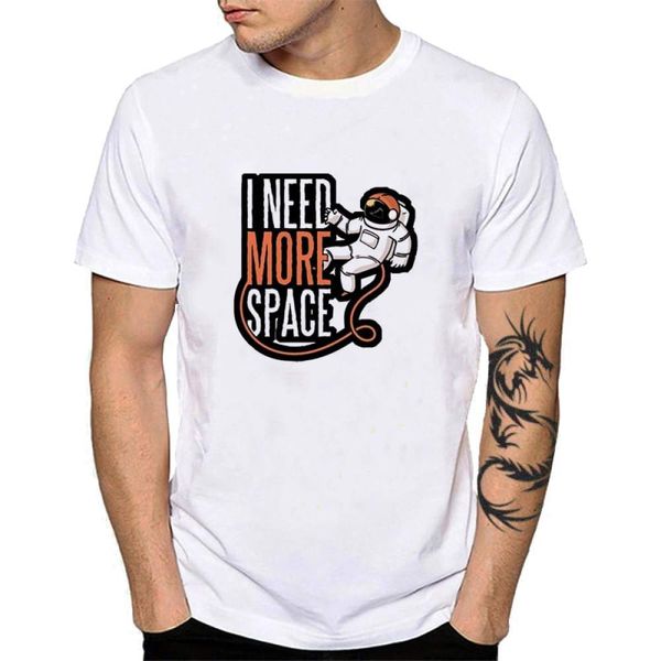 

i need some space men t shirt funny flying astronaut printing short sleeve t-shirt summer new cotton white, Gray;blue