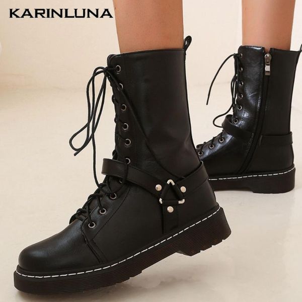 karin brand new fashion plus size 43 shoelaces fall winter shoes motorcycles boots women, Black
karin brand new fashion plus size 43 shoelaces fall winter shoes motorcycles boots women, Black