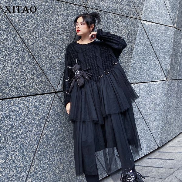 xitao streetwear women clothes 2020 spring new dresses splice mesh cartoon puppet women dress plus size clothes xj3135, Black;gray
xitao streetwear women clothes 2020 spring new dresses splice mesh cartoon puppet women dress plus size clothes xj3135, Black;gray