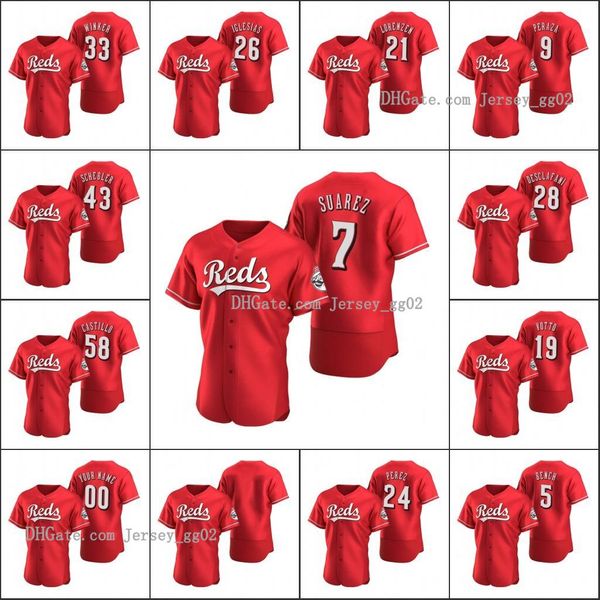 cincinnati reds #19 joey votto 7 eugenio suarez 27 trevor bauer men women youth custom scarlet authentic alternate jersey, Black
cincinnati reds #19 joey votto 7 eugenio suarez 27 trevor bauer men women youth custom scarlet authentic alternate jersey, Black