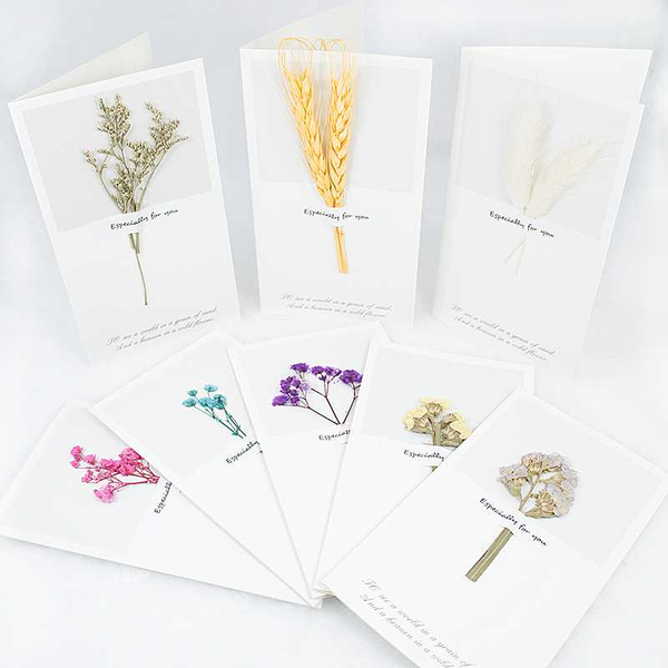 1pcs dried flowers seasonal greeting card folding type paper congratulation cards christmas birthday party wedding invitations
1pcs dried flowers seasonal greeting card folding type paper congratulation cards christmas birthday party wedding invitations