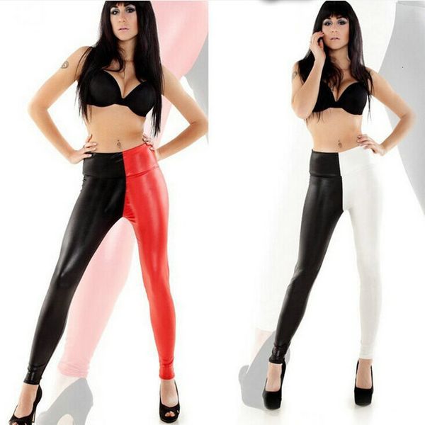 new fashion women high waist bohemian leather leggings lady pencil slim legging black white red patchwork pants
new fashion women high waist bohemian leather leggings lady pencil slim legging black white red patchwork pants