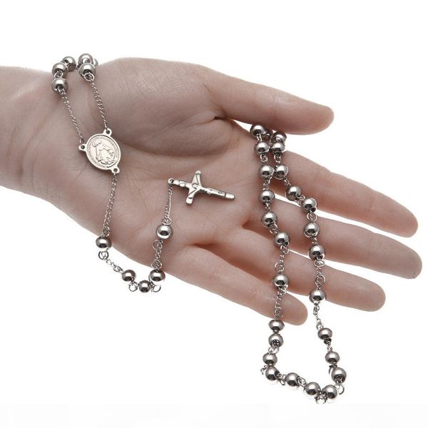 новая католическая богиня virgen-де-гуадалупе 8мм бисера 18k позолоченный розария ожерелье ювелирных изделий иисуса крест кулон распятие, Silver
новая католическая богиня virgen-де-гуадалупе 8мм бисера 18k позолоченный розария ожерелье ювелирных изделий иисуса крест кулон распятие, Silver