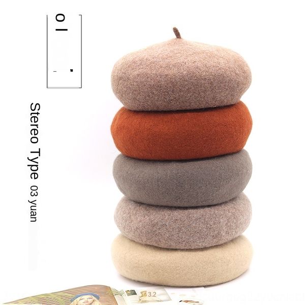 female wool korean fashion artist british small size pumpkin beret beret hat parent-child pumpkin hat, Blue;gray
female wool korean fashion artist british small size pumpkin beret beret hat parent-child pumpkin hat, Blue;gray