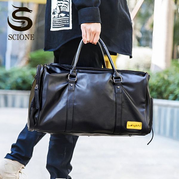men pu leather hand luggage travel bag fitness gym sports shoulder bags with dry wet separation shoes pocket xa33m
men pu leather hand luggage travel bag fitness gym sports shoulder bags with dry wet separation shoes pocket xa33m