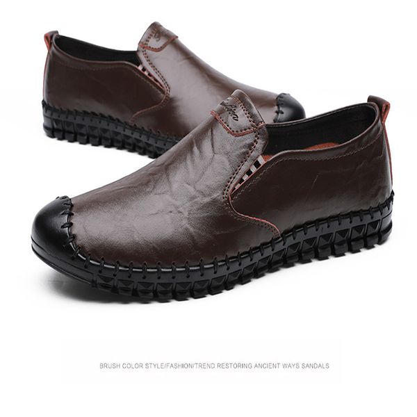 sping autumn leather men casual shoes 2020 italian style men loafers breathable slip on casual driving shoes 38-48, Black
sping autumn leather men casual shoes 2020 italian style men loafers breathable slip on casual driving shoes 38-48, Black